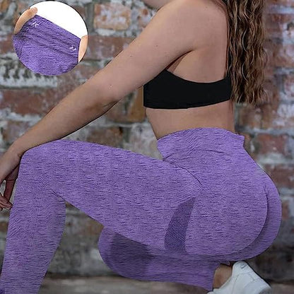 VITION High Waisted Leggings for Women Scrunch Butt Lifting TIK Tok Yoga Pants,Workout Anti Cellulite Tummy Control Tights