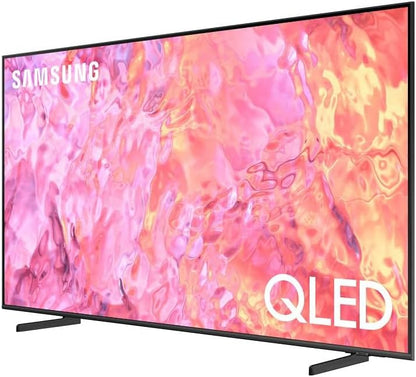 SAMSUNG 65 Inch TV Quantum Processor Lite 4K QLED QA65Q60CAUXEG, New Edition - Black, Bluetooth, Wi-Fi, HDMI