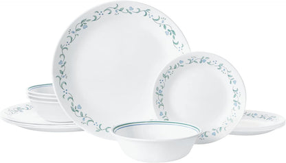 Corelle Dinnerware Set,White,12-Piece, 1141877