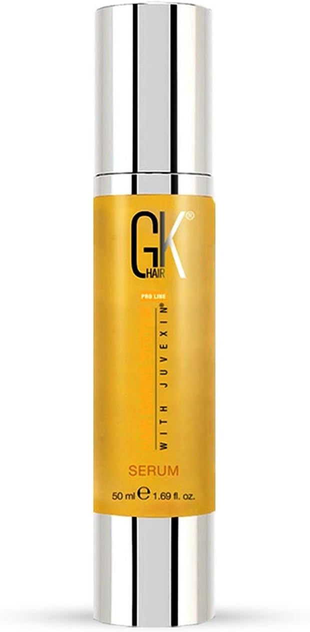 Global Keratin GKHAIR Smoothing Serum (Pack of 1/3.4 fl oz) - 100% Pure Organic Argan Oil | Hydrating Strength Shine Dry Damaged Repair Anti-Frizz Moistures Nourishment