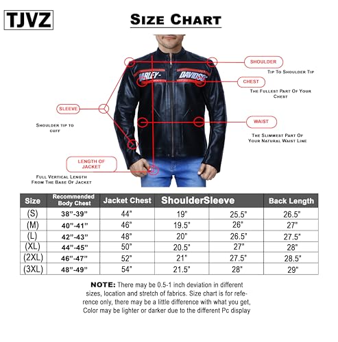 TJVZ leather jacket for men