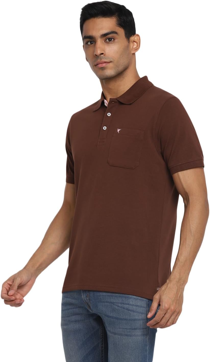 Deniklo Men's Polo Collar T-Shirt with Pocket & Logo DK 225