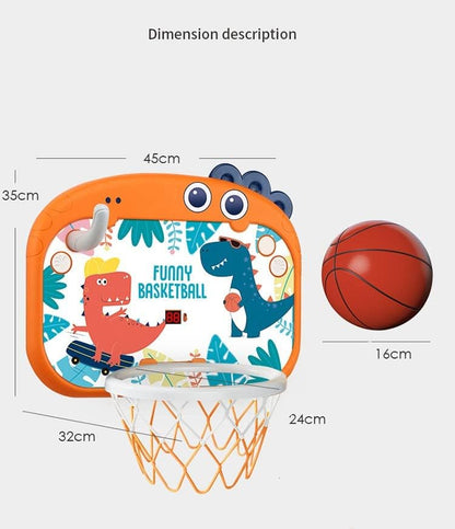 HALAYAYA® Kids Basketball Hoop Set Indoor Mini Basketball Hoop for Kids, Shooting Basketball Game with Net Ball and Pump, Sport Outdoor Bedroom Toys for Kids Birthday Gift (M)