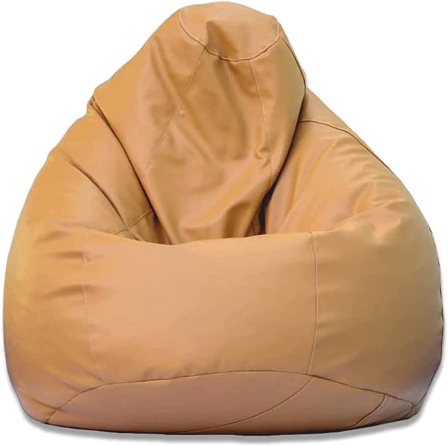 Luxe Decora PVC Bean Bag with Filling (X-Large, Beige)