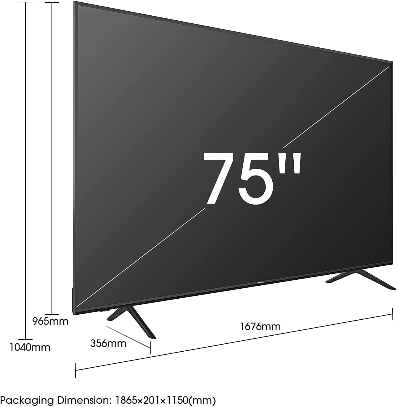 Hisense 43 Inch TV 2K FHD Smart TV With Dolby Vision HDR DTS Virtual X & WiFi - 43A4HD (2022-23)