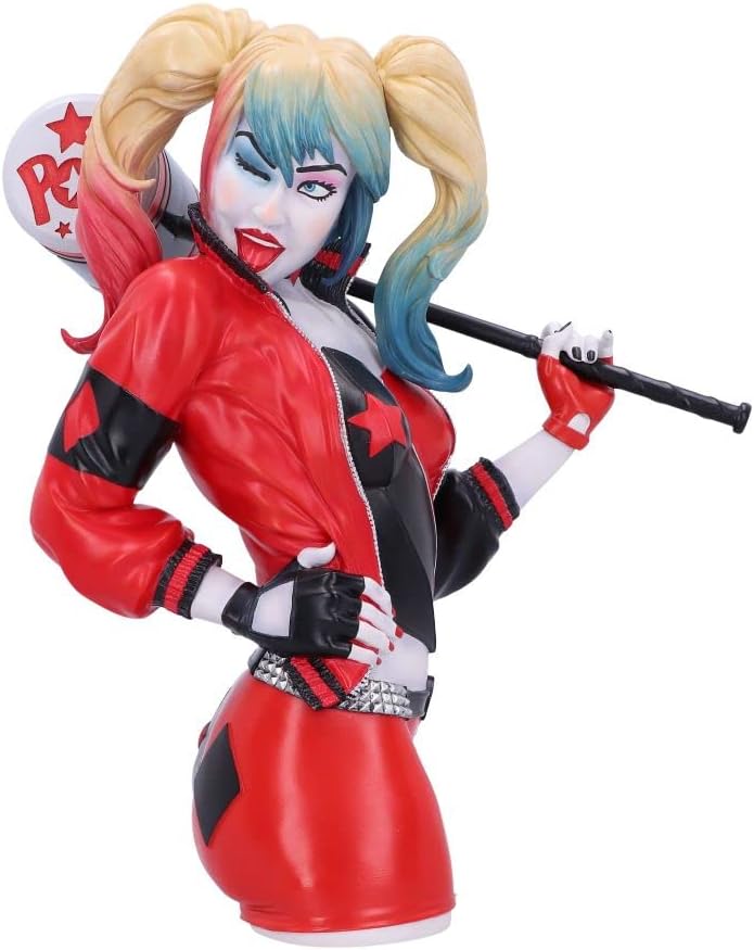 Nemesis Now Officially Licensed Harley Quinn Bust, Red, 30cm