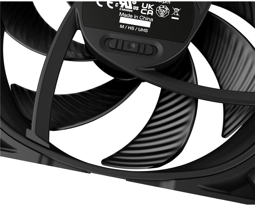 Be Quiet! BL097 Silent Wings 4 140mm PWM high-Speed, 1900 RPM, Premium Cooling Fan, 4-Pin - Black