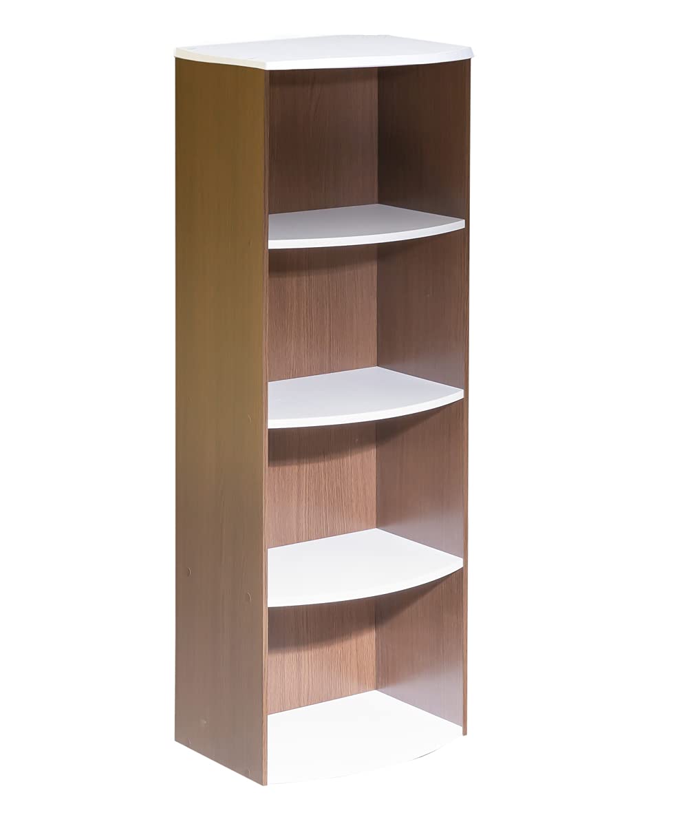 Multicolor Open Storage Shelf 4-Tier | Book Shelf | Bookcase for storage and display at home and in the office.-(BLACK)