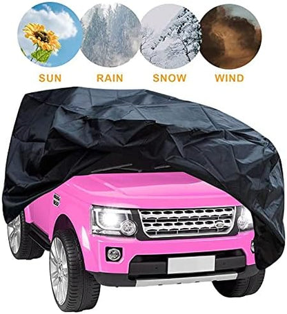 ZHYAWZA Kids Ride-On Toy Car Cover, Outdoor Waterproof Protection for Electric Battery-Powered Children's Wheeled Toy Car-General Type ， Against Wind, Rain,Snow and Dust , 52" L x 28.2" W x 24" H .