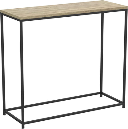 Safdie Console Table-Dark Taupe/Black Metal -