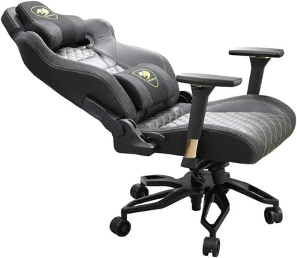 COUGAR Armor Titan Pro Royal The Flagship Gaming Chair Breathable PVC Leather, a Premium Suede-Like Texture, 160kg Support, 170 Degree Reclining, Black