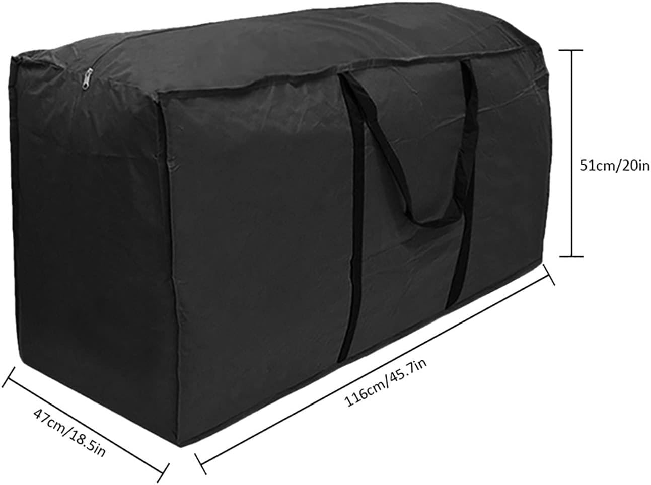 Furniture Cushion Storage Bag,Extra Large Outdoor Cushion Bag - Rectangular Protective Zippered Patio Furniture