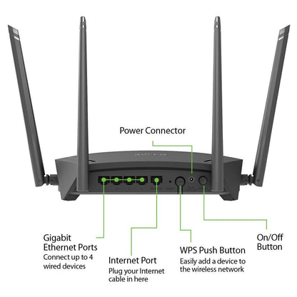 D-Link WiFi Router AC2600, Smart, Mesh (DIR-2640)