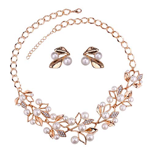 Youbella Stylish Necklace Set Jewellery Set For Women (Golden) (Ybnk_5647)