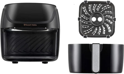 Russell Hobbs Digital Air Fryer XL - 8L Capacity, 1800W, 10 Pre-set Cooking Functions, Dishwasher Safe - (27170 ) Black - 1-Year Warranty