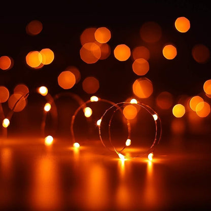 ANJAYLIA Solar String Lights Outdoor, 2 Pack 100 LED Fairy Lights Solar Powered with 8 Modes Waterproof Decorative Copper Wire Lights for Patio Garden Yard Trees Christmas Wedding Party, Warm White