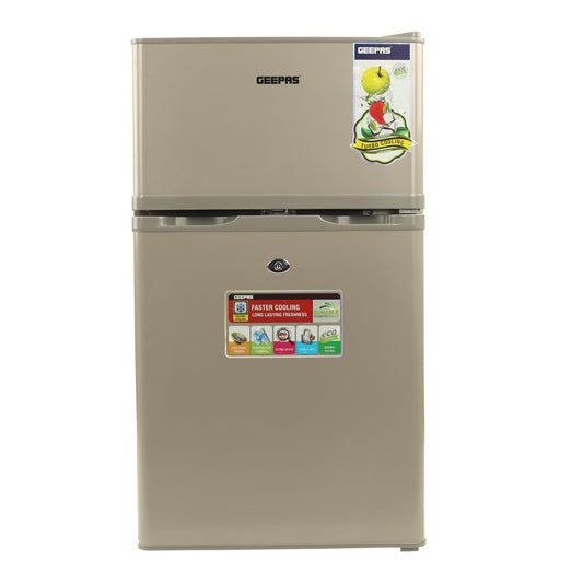 Geepas 125 L Double Door Defrost Refrigerator