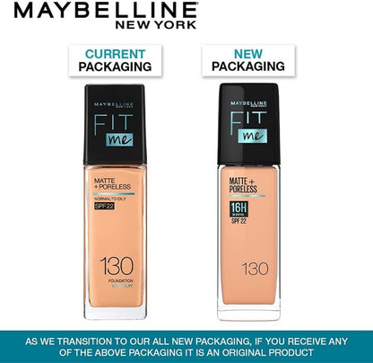 Maybelline New York Fit Me Matte+Poreless Liquid Foundation, 340 Cappuccino, 30 ml