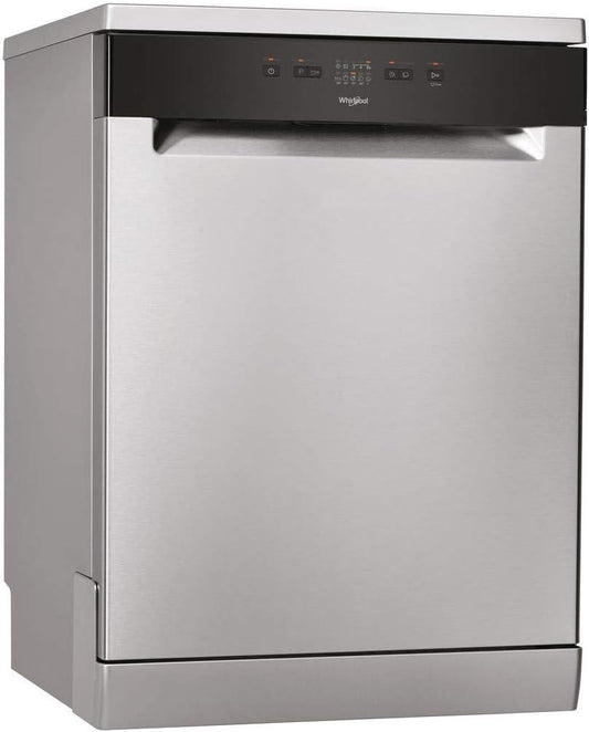 Whirlpool Freestanding Dishwasher, Wfe2B19XUK, Stainless Steel, 8Hrs Delay Timer, 13 Place Settings, Half Load Mechanical & Electronic Control, 5 Programs, Energy Class-A+, Water Consumption-11 Ltr.