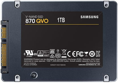 Samsung 870 QVO SSD 1TB SATA 2.5 Inch Internal Solid State Drive MZ-77Q1T0BW - CaveHubs