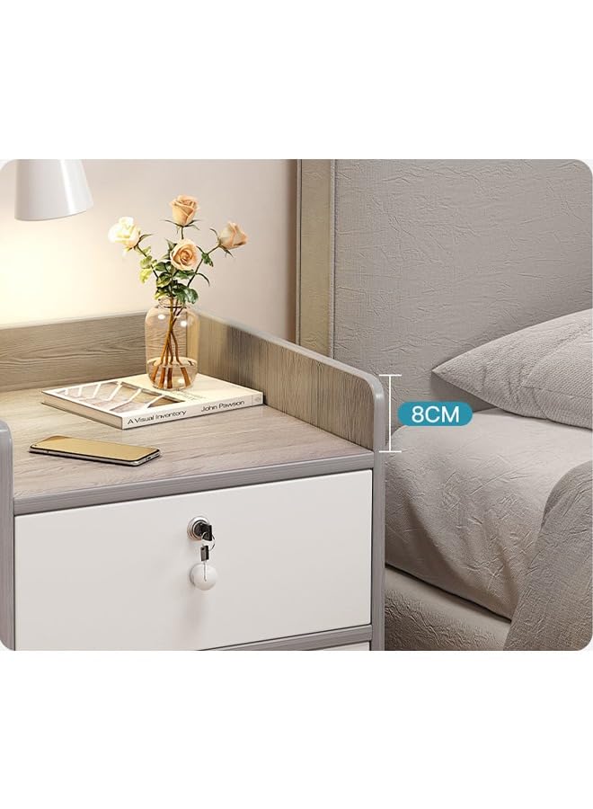 NKX Home Bedside Storage Cabinet With Drawer And Shelf