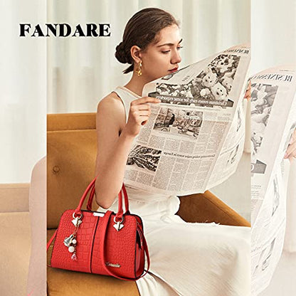 FANDARE Ladies Top-handle Bags Handbags for women Shoulder Crossbody bag