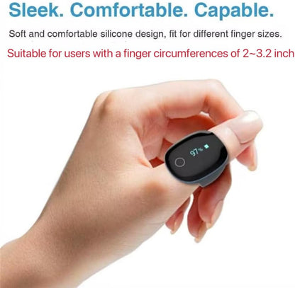 Wellue O2Ring Wearable Sleep Monitor - Bluetooth Tracker with Free APP & PC Report