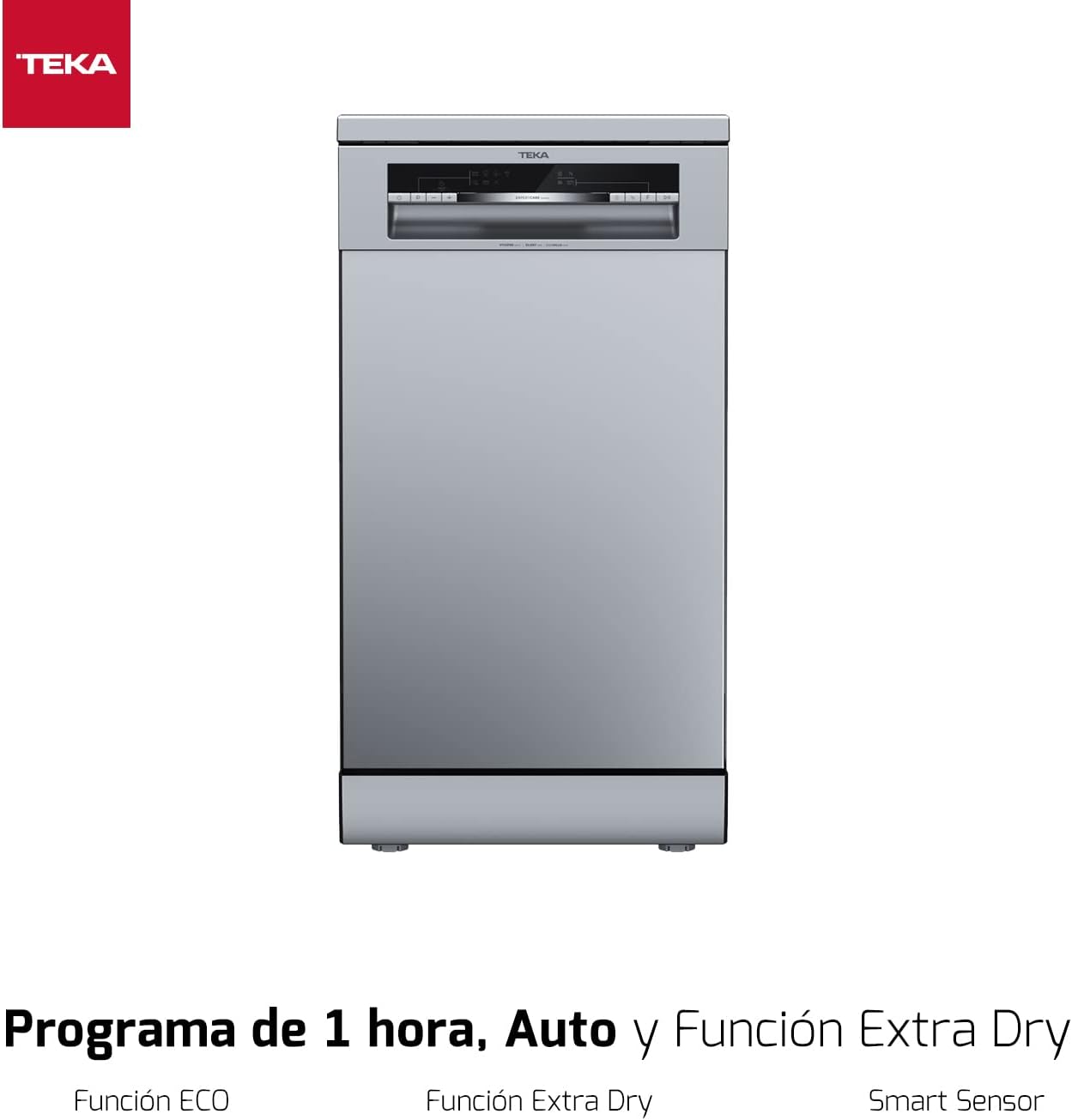 TEKA DFS 44750 45 cm Free standing Dishwasher ExpertCare Series with 10 place settings and 7 washing programs SS