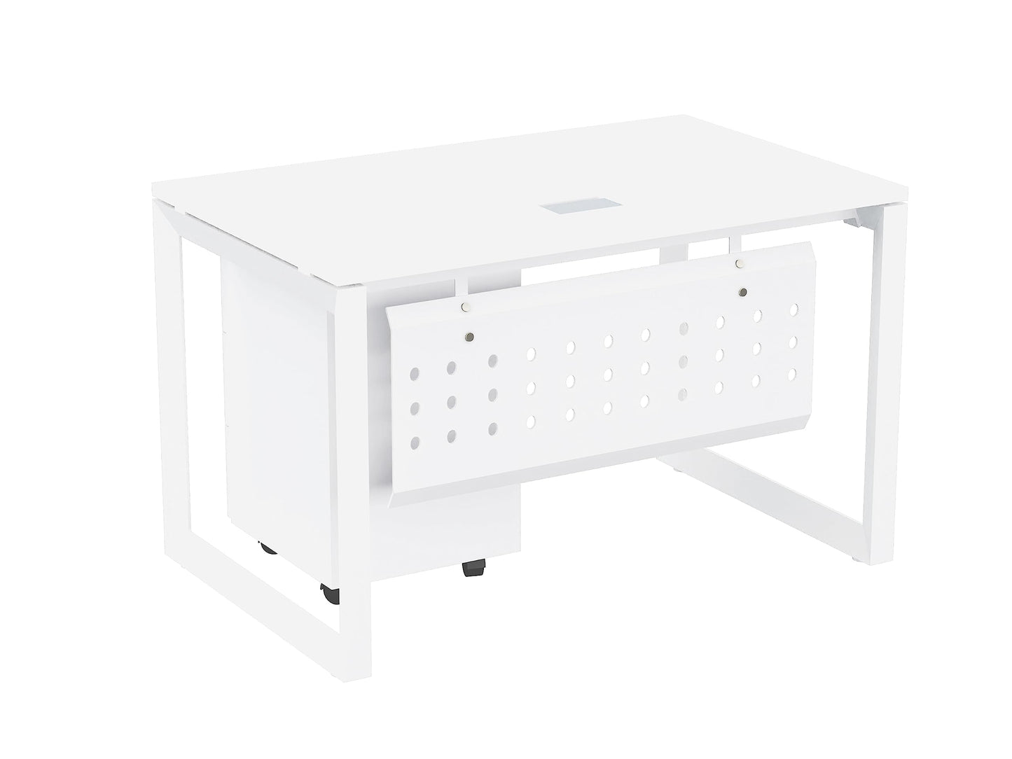 Mahmayi Vorm 136-18 White Modern Workstation Material-Melamine on MDF