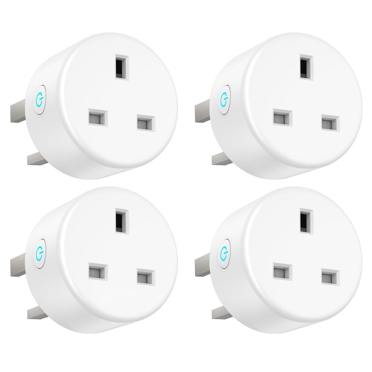 CAROSKI- Wifi Smart Plug, 16A Energy Monitoring Smart Plug Socket for Smart Home, Compatible with Alexa, Google Assistant comes with Remote and Voice control, with 1 year warranty (Pack of 2)