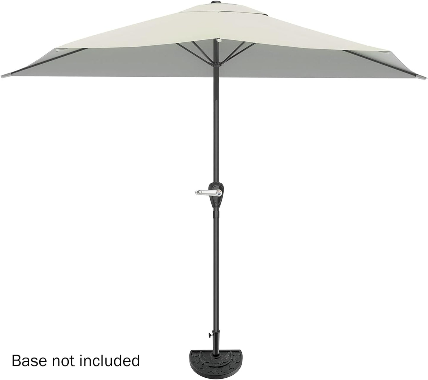 Pure Garden 9' Half Round Patio Umbrella