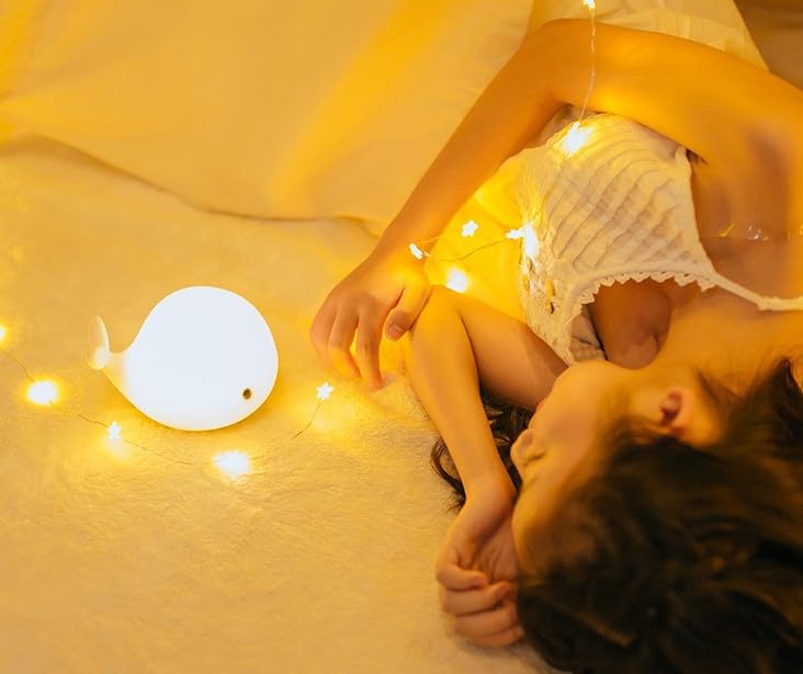 Dimanito Cute Kids Night Light Night Lamp Night Lights for Kids Bedroom Toddler Baby Portable Silicone Battery Led Nightlight Nursery (Cute Bunny)