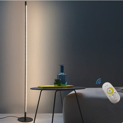 BVTECH Smart LED Floor Lamp Dimmable Standing Uplight Lamp with Remote Control Modern Ultrathin 3 Color Temperatures in One LED Standing Lamp for Reading, Living Rooms, Bedroom and Offices