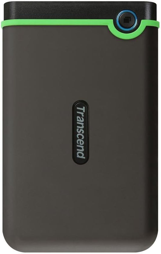 Transcend 2 TB USB 3.0 External Hard Drive - Military Drop Standards TS2TSJ25M3