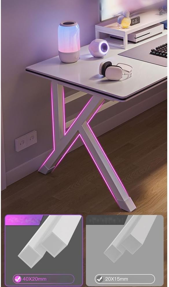 NKX K-Shaped Sturdy Computer Desk And Gaming Table Workstation Home Office Desk 120 CM