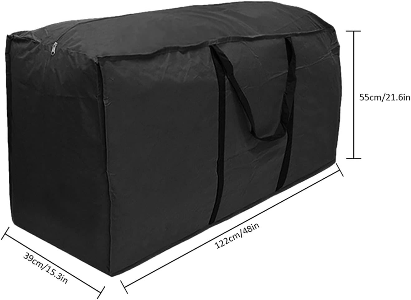 Furniture Cushion Storage Bag,Extra Large Outdoor Cushion Bag - Rectangular Protective Zippered Patio Furniture