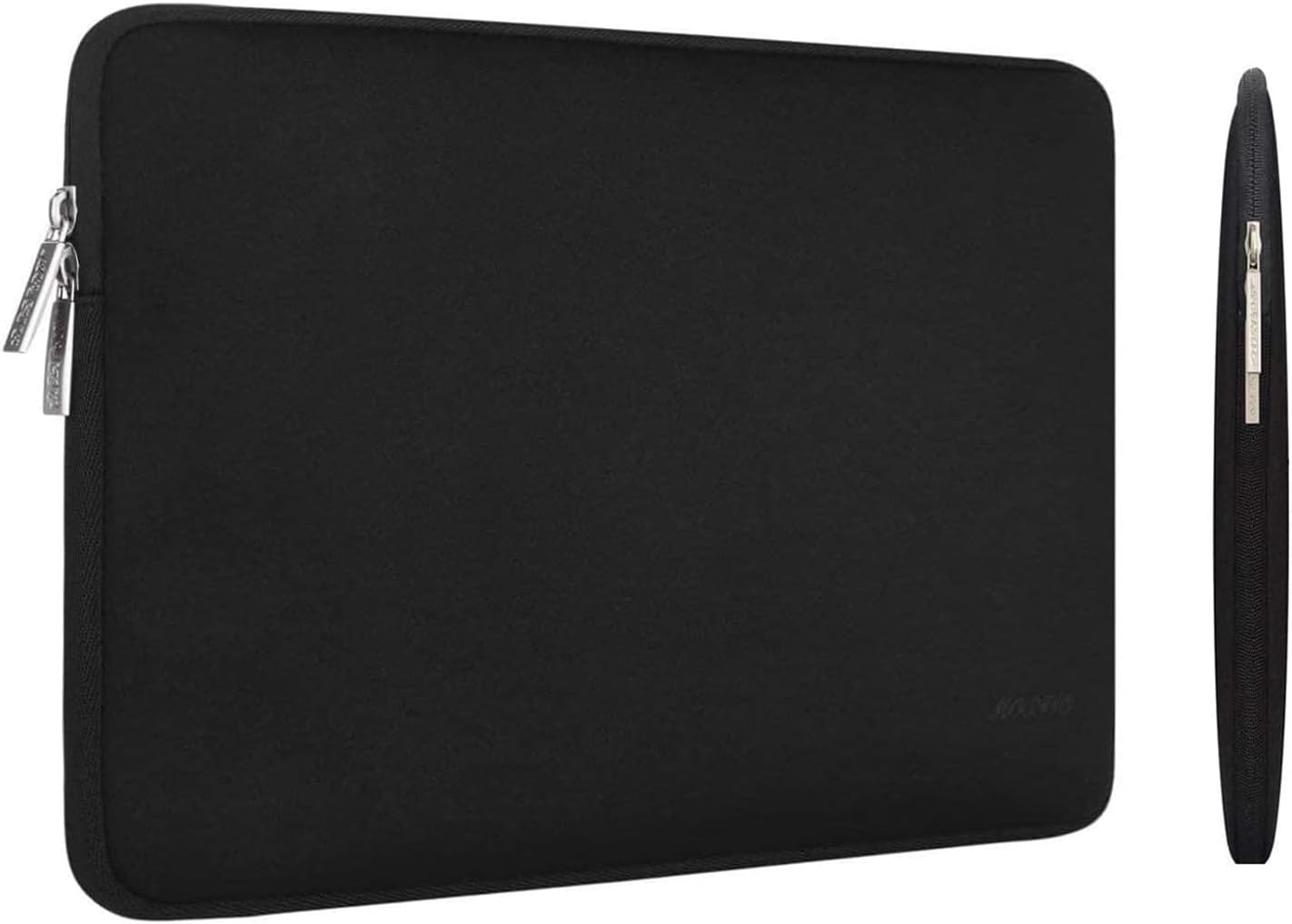 MOSISO Laptop Sleeve Compatible with MacBook Air/Pro, 13-13.3 inch Notebook, Compatible with MacBook Pro 14 inch M3 M2 M1 Chip Pro Max 2024-2021, Neoprene Bag with Small Case, Black