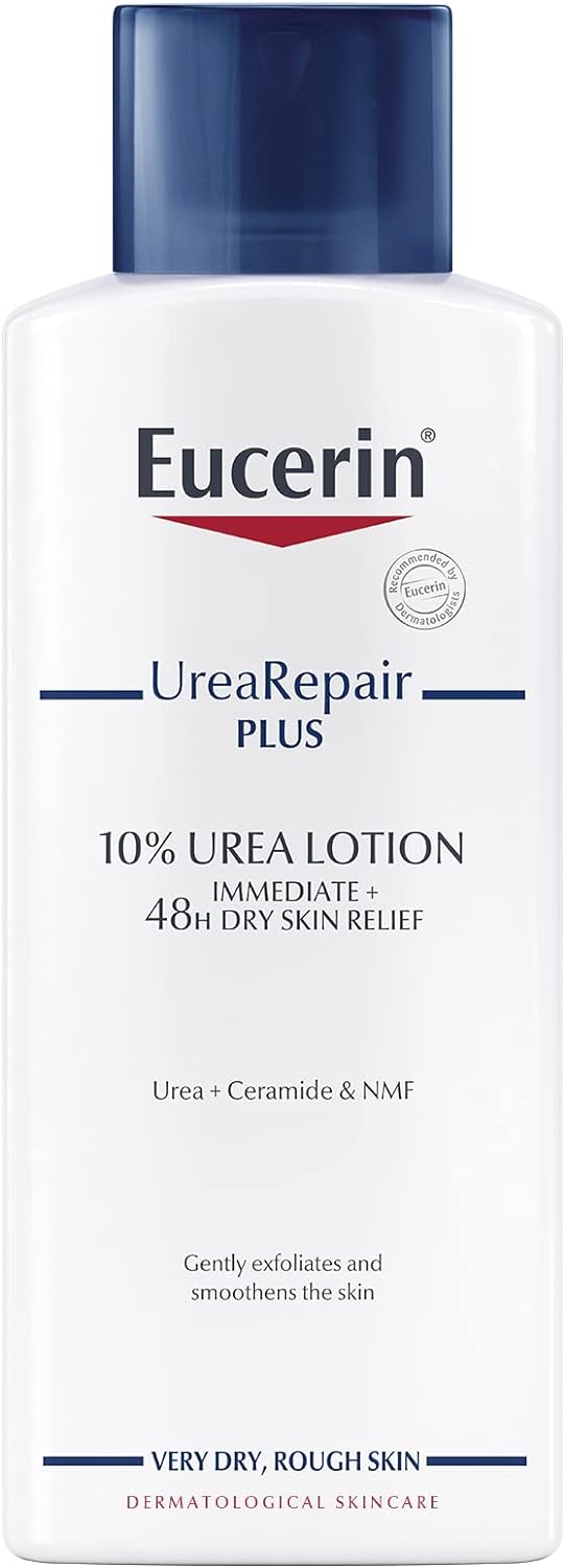 Eucerin UreaRepair Plus 10% Urea Body Lotion with Ceramide, Immediate 48-Hour Relief for Dry Skin, Daily Body Moisturizer for Very Dry and Dehydrated Skin, Suitable for Mature & Diabetic Skin, 250ml