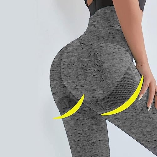 VITION High Waisted Leggings for Women Scrunch Butt Lifting TIK Tok Yoga Pants,Workout Anti Cellulite Tummy Control Tights