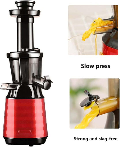 Slow Juicer Masticating Juicer Machine, Mini Slow Juicer, Screw Cold Press, Patent-Free Technology, Electric Fruit and Vegetable Juicer