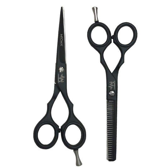 MICMA Hair Cutting Scissors Barber Scissors Kit for Men Women, Professional Thinning Scissors Hair Cutting Barber Scissors Set 5.5 Inch