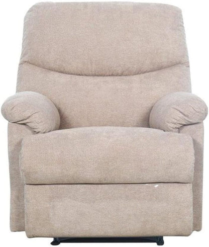 Danube Home Baltimore 1 Seater Fabric Motion Recliner I Modern Design One Seat Relaxing Chair I Living Room Furniture L 86 x W 99 x H 99 cm - Light Brown