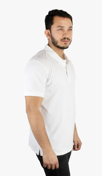 Men's Solid Pique Polo Shirt - Polo Shirt for Men