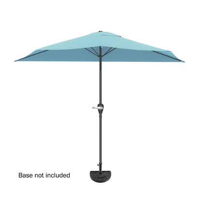 Pure Garden 9' Half Round Patio Umbrella