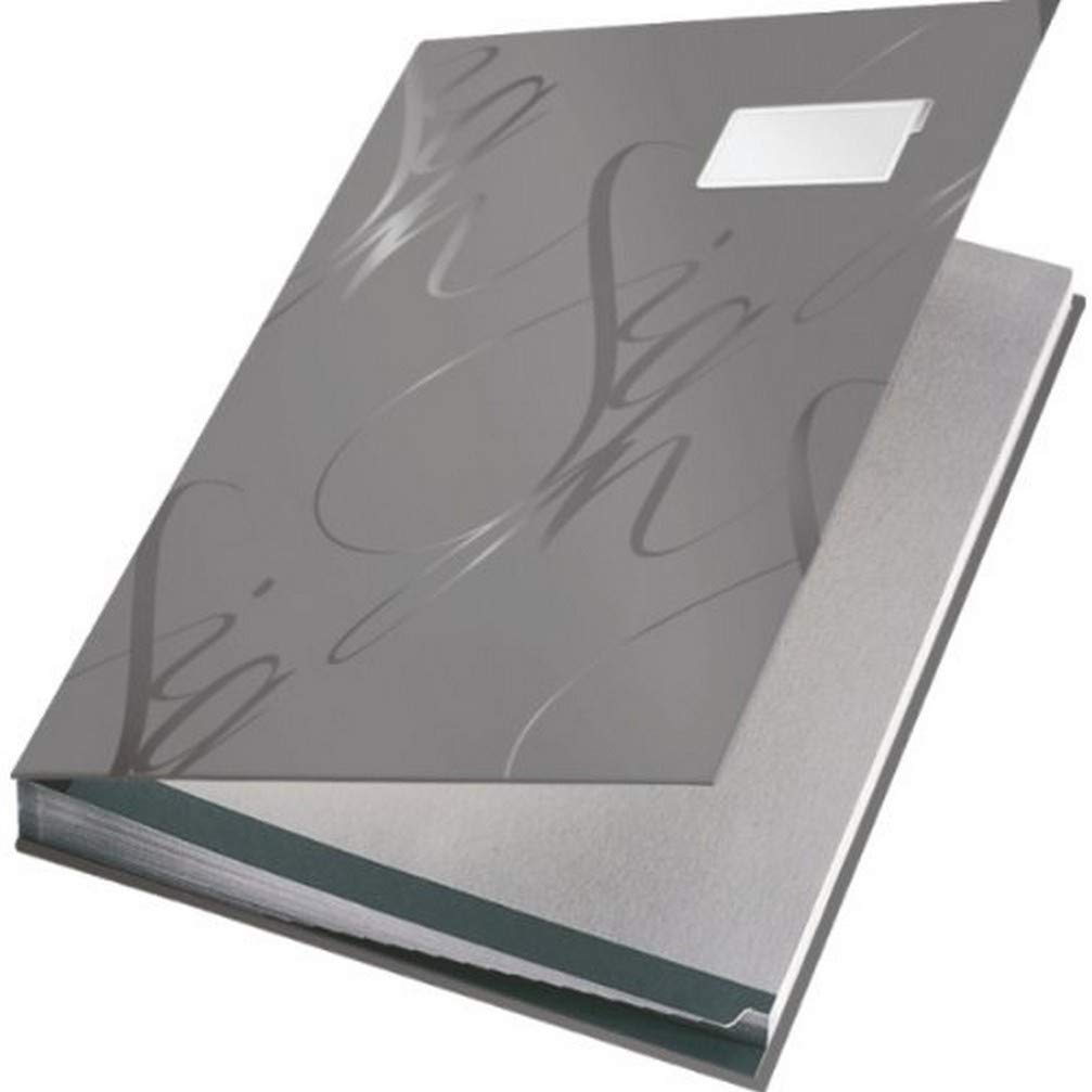 Leitz Design Signature Book with 18 Card Dividers, A4, Grey, 57450085