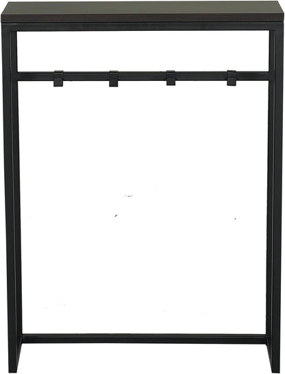 RIGID Home Slim Console Steel, Side Table, Side Table, for Living Room Or Corridor Hallway, Black