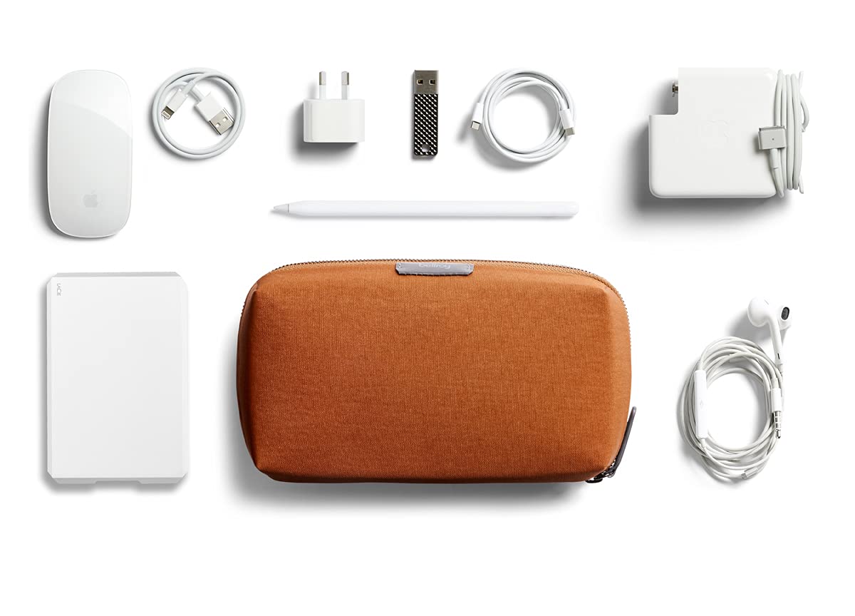 Bellroy Tech Kit, tech accessories zip pouch (power bank, phone charger, cables, earbuds) - RangerGreen