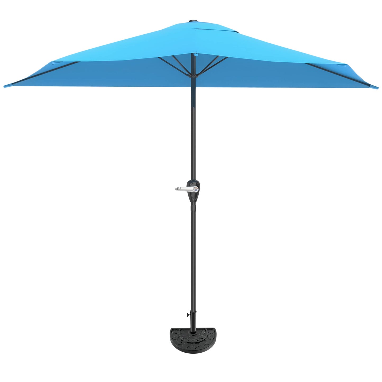 Pure Garden 9' Half Round Patio Umbrella