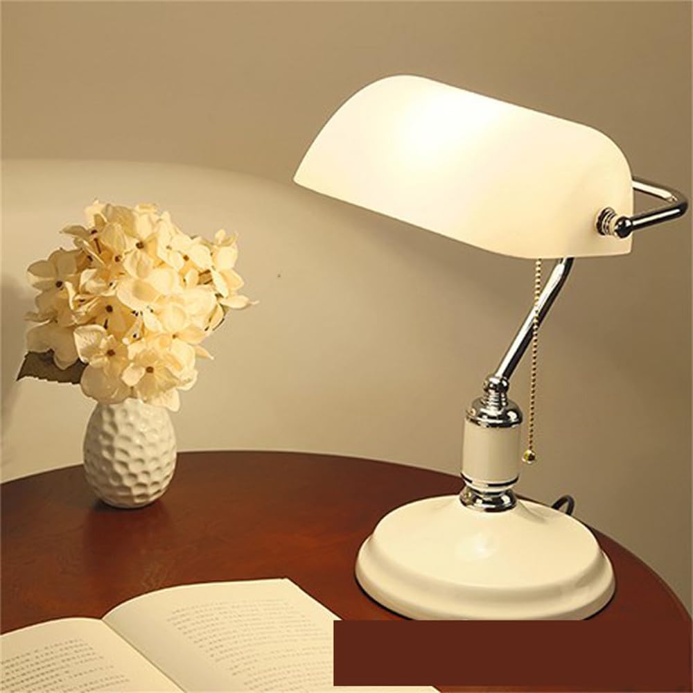 Modern Desk Table Lamp Simple Design LED Glass Pull Switch Desk Light Decor for Home Living Room Bedroom Bedside (style H 1pcs)