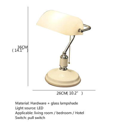 Modern Desk Table Lamp Simple Design LED Glass Pull Switch Desk Light Decor for Home Living Room Bedroom Bedside (style H 1pcs)